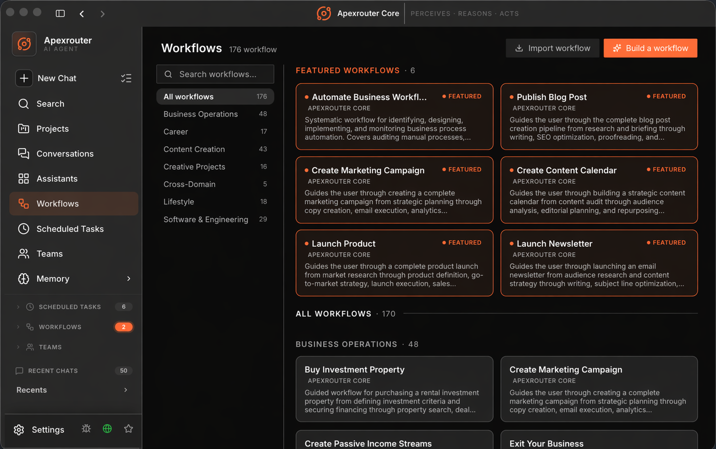 ApexRouter workflow library